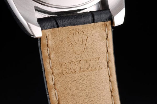 Rolex Daytona Boîtier Acier Inox Cadran Bleu Bracelet Cuir Noir – Image 10
