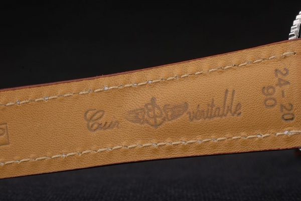 Breitling Certifiée Bracelet Cuir Marron Cadran Beige Chronographe 80175 – Image 2