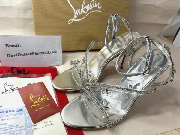 Christian Louboutin Joli Queen Sandales Embellies 100mm – Image 4