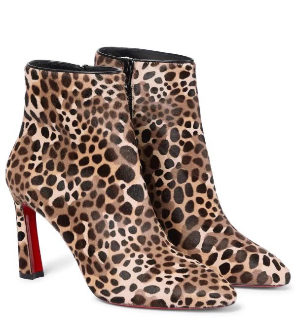 Christian Louboutin Eleonor 85mm Bottines en Poil de Veau – Image 2