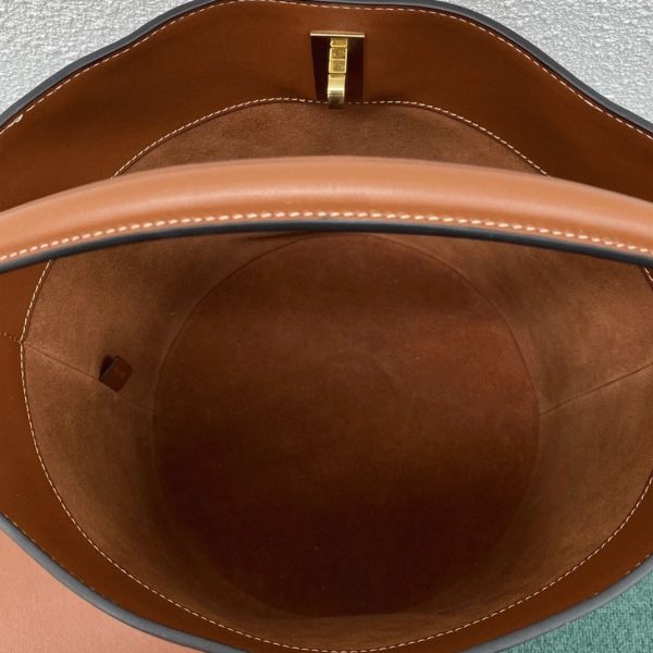 Faux Celine Bucket 16 Sac en marron – Image 14