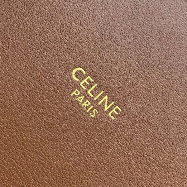 Faux Celine Bucket 16 Sac en marron – Image 13