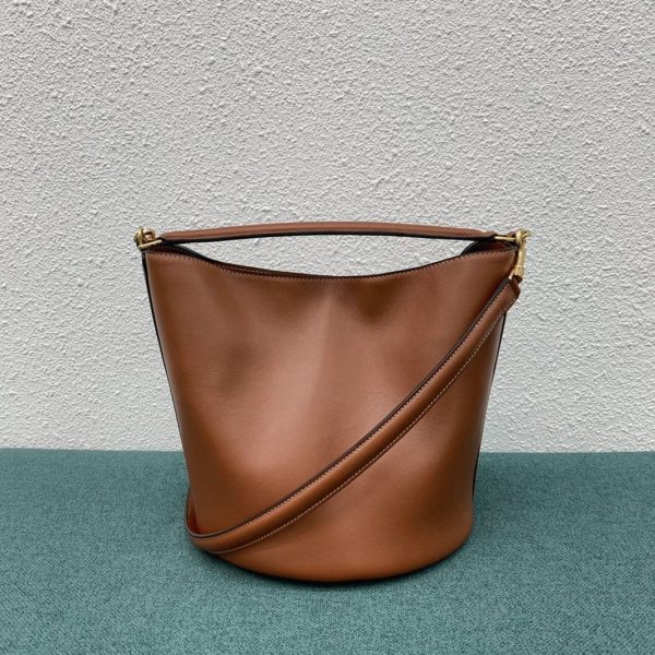 Faux Celine Bucket 16 Sac en marron – Image 12