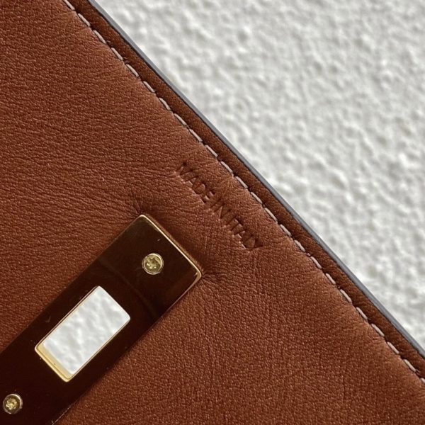 Faux Celine Bucket 16 Sac en marron – Image 6