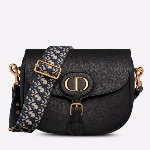 Imitation Grand Sac Dior Bobby en noir
