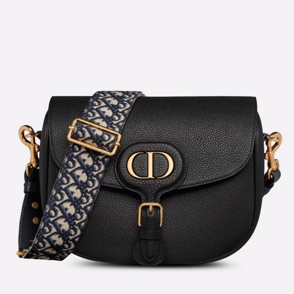 Imitation Grand Sac Dior Bobby en noir