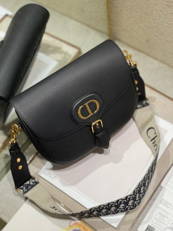 Imitation Grand Sac Dior Bobby en noir – Image 3