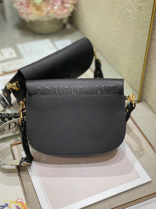 Imitation Grand Sac Dior Bobby en noir – Image 2