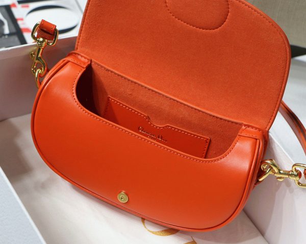 Réplique Sac Dior Bobby East-West en orange – Image 5