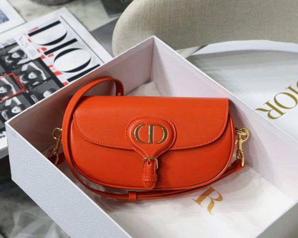 Réplique Sac Dior Bobby East-West en orange – Image 3