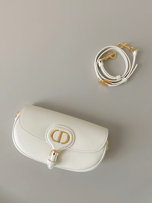 Fausse Sac Dior Bobby East-West en blanc – Image 3