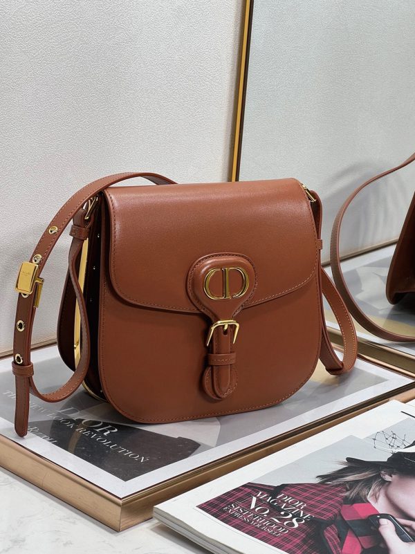 Contrefaçon Sac Dior Bobby Frame en brun – Image 7