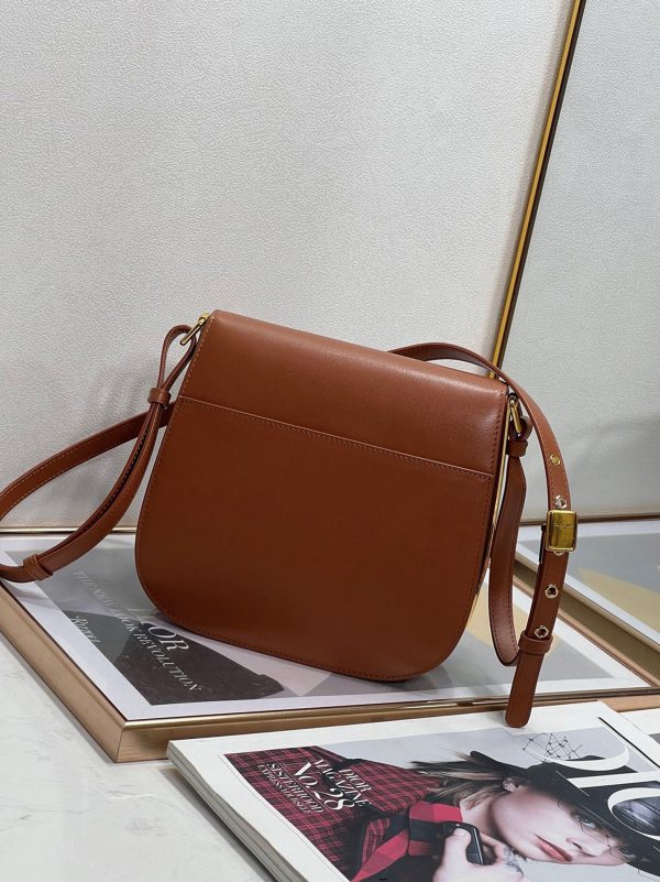 Contrefaçon Sac Dior Bobby Frame en brun – Image 6