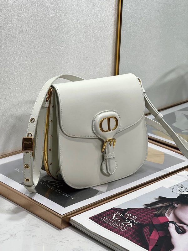 Réplique Sac Dior Bobby Frame en blanc – Image 5