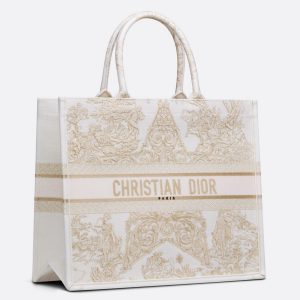 Réplique Sac Dior Book Tote Large en broderie Stella "Around the World"