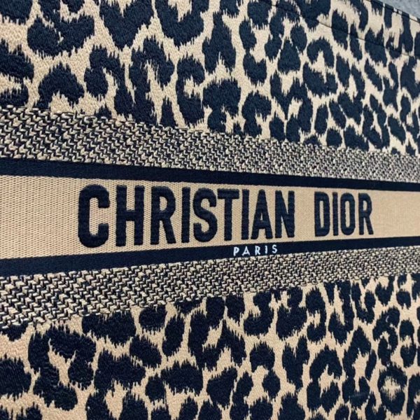 Fausse Sac Dior Book Tote Large en broderie Mizza multicolore beige – Image 5