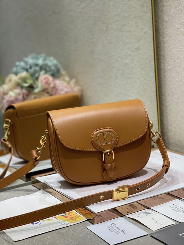 Fausse Sac Dior Bobby Medium en brun – Image 3