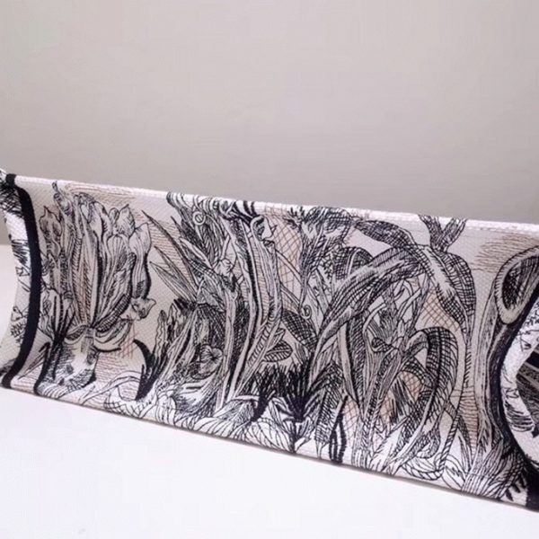 Fausse Sac Dior Book Tote Large en motif Carnivora Toile de Jouy – Image 2