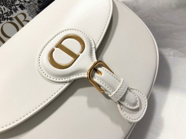 Réplique Sac Dior Bobby Medium en blanc – Image 8