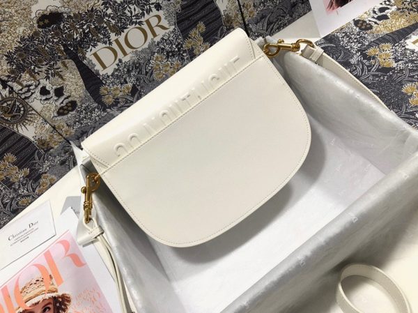Réplique Sac Dior Bobby Medium en blanc – Image 7