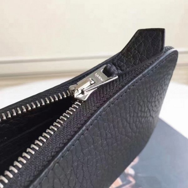 Réplique AAA Portefeuille Hermès Azap Zippé Noir – Image 2