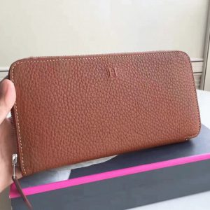 Réplique de Luxe Portefeuille Hermès Azap Zippé Marron