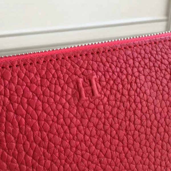 Fausse Portefeuille Hermès Rouge Azap Zippé – Image 7