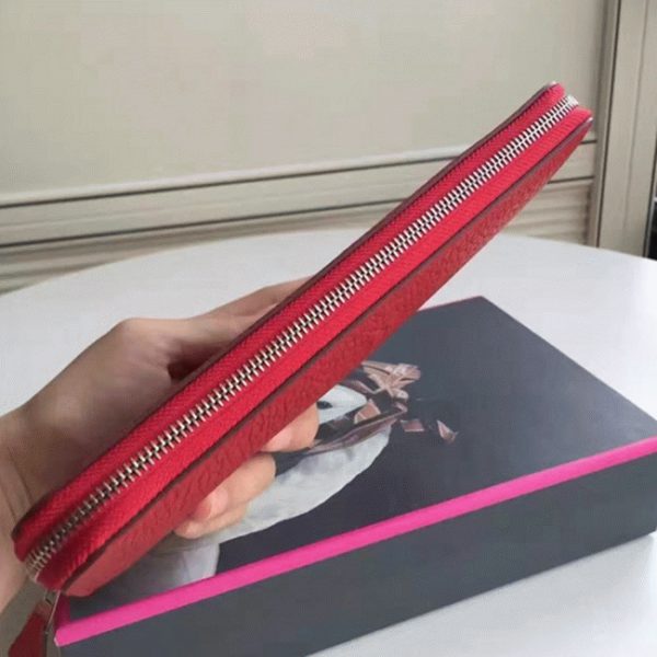 Fausse Portefeuille Hermès Rouge Azap Zippé – Image 4