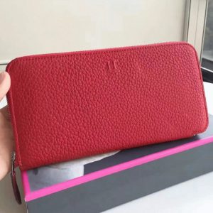 Fausse Portefeuille Hermès Rouge Azap Zippé