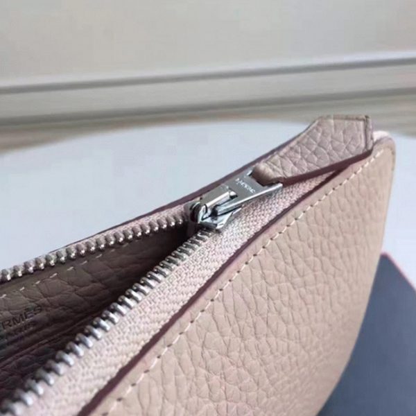 Imitation de Luxe Portefeuille Hermès Gris Azap Zippé – Image 7