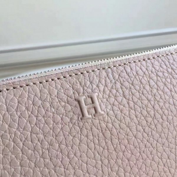 Imitation de Luxe Portefeuille Hermès Gris Azap Zippé – Image 6