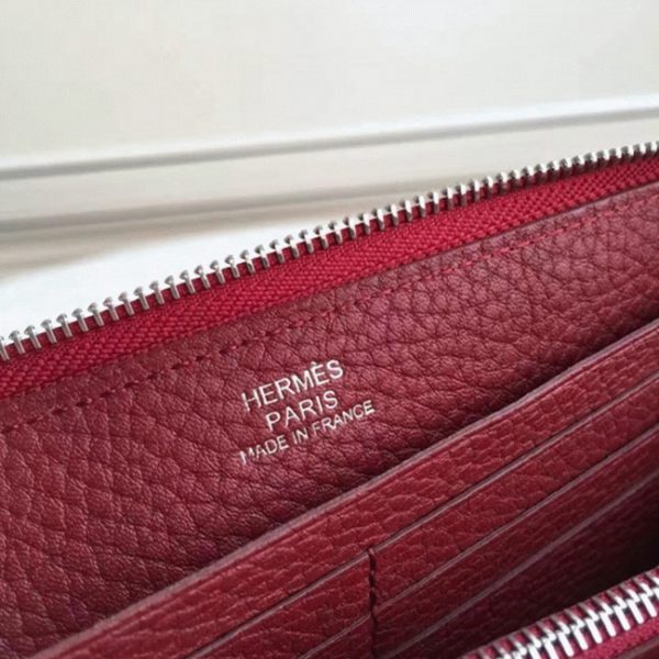 Designer Contrefa?on Portefeuille Hermès Rubis Azap Zippé – Image 6
