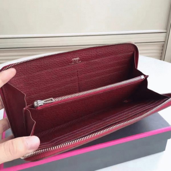 Designer Contrefa?on Portefeuille Hermès Rubis Azap Zippé – Image 4