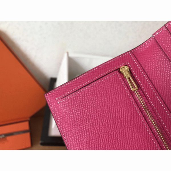 Copie de Luxe Portefeuille Hermès Bearn Pêche Epsom – Image 6