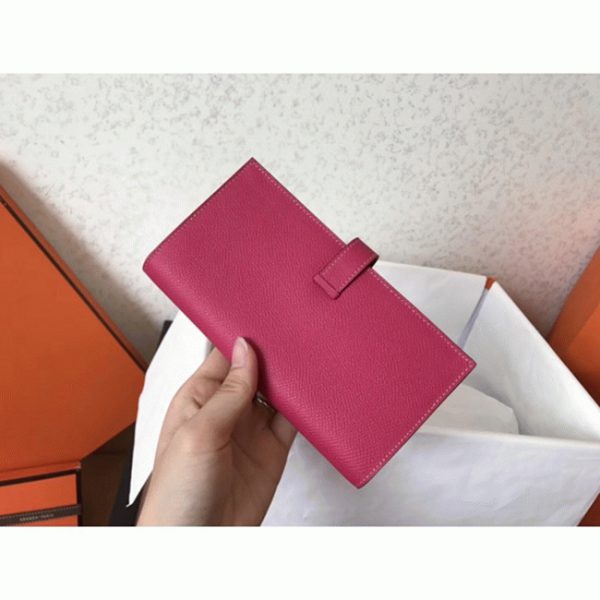 Copie de Luxe Portefeuille Hermès Bearn Pêche Epsom – Image 2