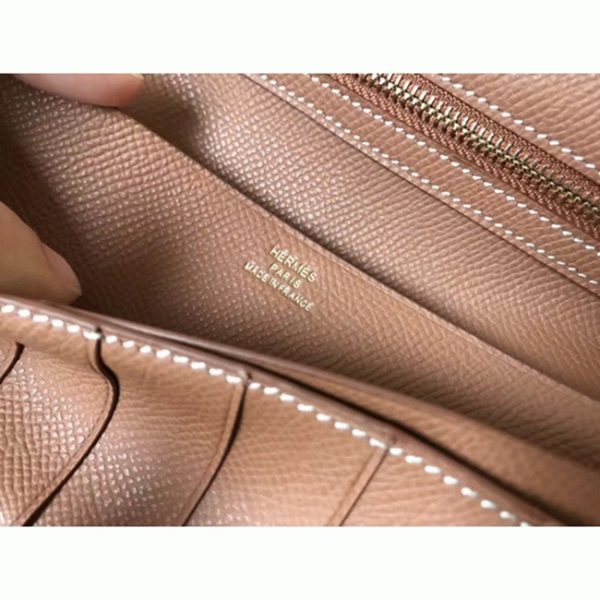 Fausse Portefeuille Hermès Bearn Marron Epsom – Image 7