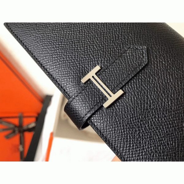 Copie Designer Portefeuille Hermès Bearn Noir Epsom – Image 5