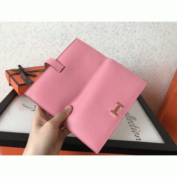 Réplique Portefeuille Hermès Bearn Rose – Image 8