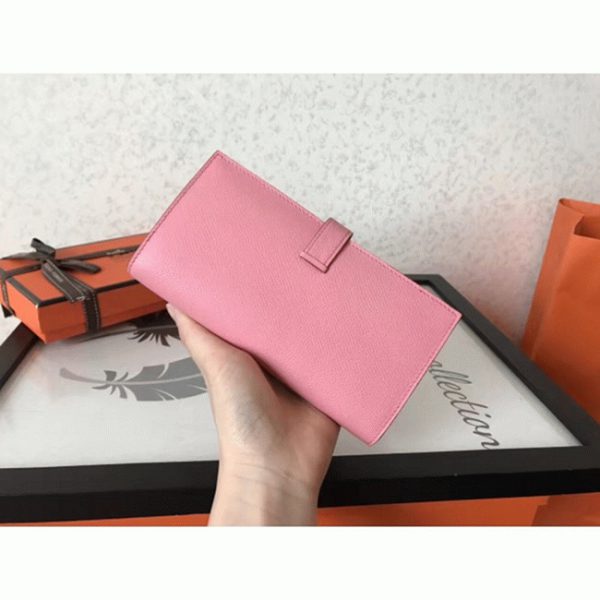 Réplique Portefeuille Hermès Bearn Rose – Image 6