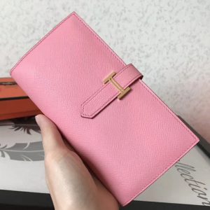 Réplique Portefeuille Hermès Bearn Rose