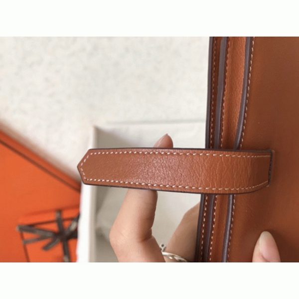 Faux Luxe Portefeuille Hermès Bearn Or Swift – Image 2