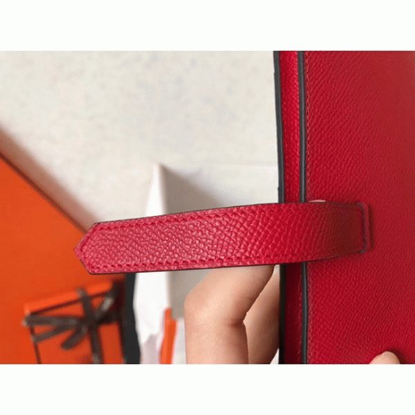 Fausse Portefeuille Hermès Bearn Rouge Epsom – Image 4