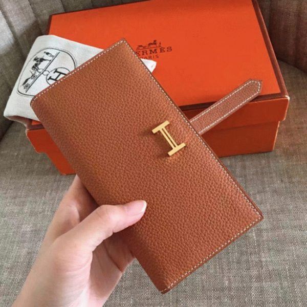Contrefaçon Designer Portefeuille Hermès Bearn Marron – Image 6