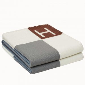 Réplique Couverture Avalon Vibration Hermès écru Gris