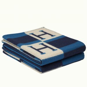 Fausse Couverture Avalon Bayadère Hermès Marine