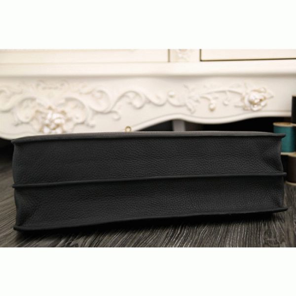 Réplique Top Sac Hermès Kelly Depeche 38cm Porte-documents Noir Cuir de Veau – Image 6