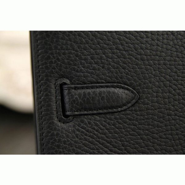 Réplique Top Sac Hermès Kelly Depeche 38cm Porte-documents Noir Cuir de Veau – Image 5