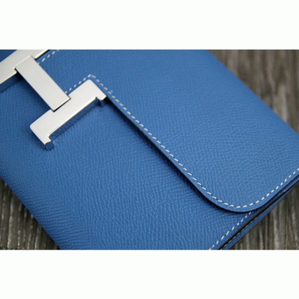 Contrefaçon Portefeuille Constance Hermès Bleu Jean – Image 8