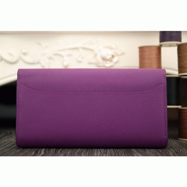 Faux Portefeuille Designer Constance Hermès Violet – Image 2