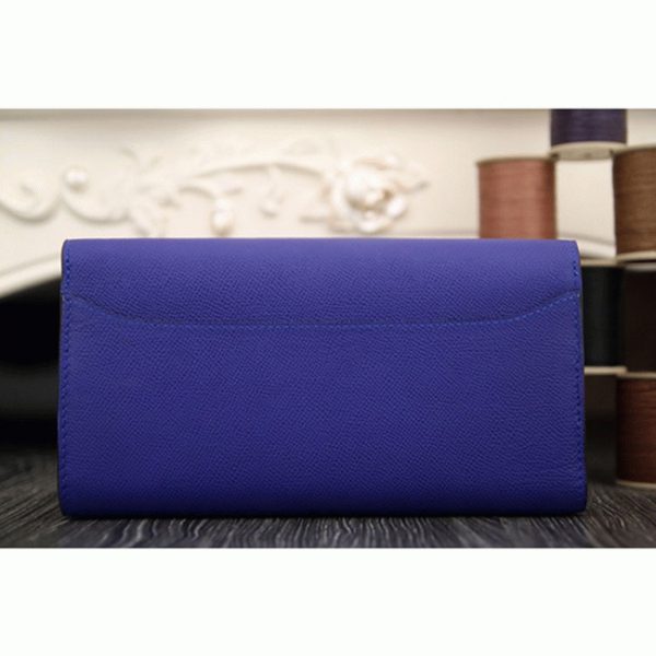 Réplique Portefeuille Constance Hermès Bleu électrique – Image 6